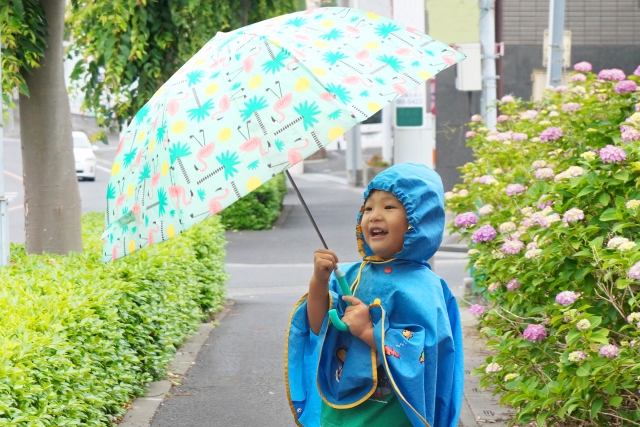 2歳の子供に傘を持たせても大丈夫？